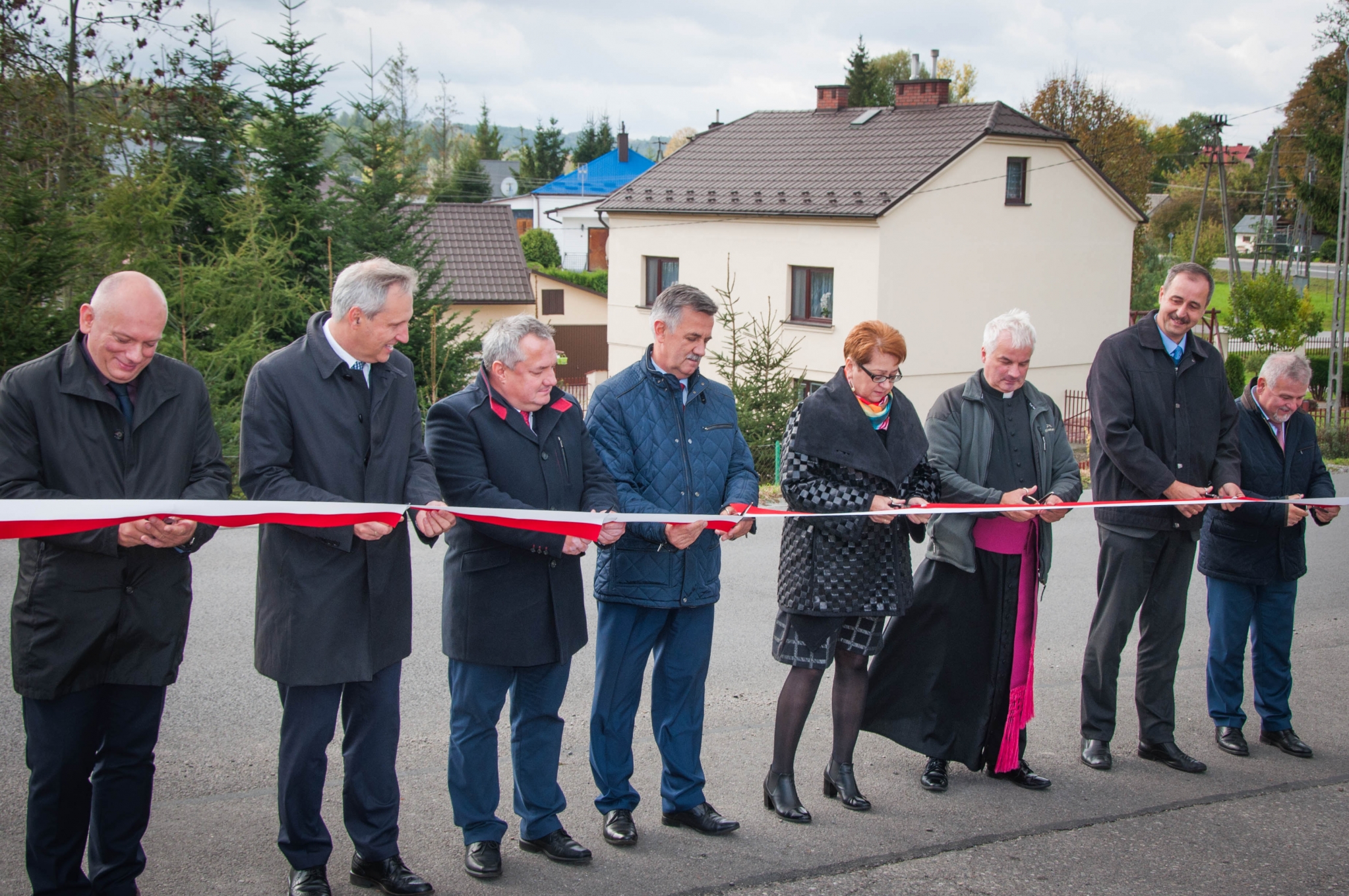 Oficjalne otwarcie nowych odcinków dróg na terenie Powiatu Rzeszowskiego.