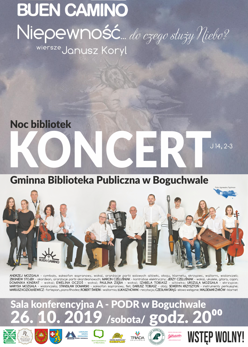 Noc Bibliotek oraz koncert zespołu Buen Camino