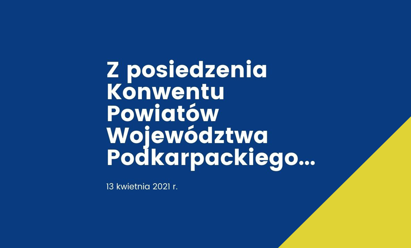 Posiedzenie Konwentu Powiatów Województwa Podkarpackiego