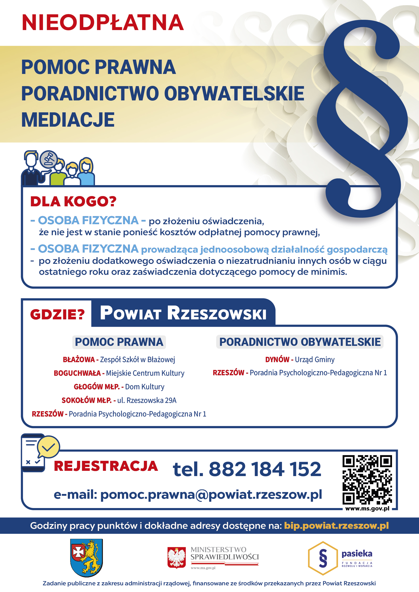 Plakat - Nieodpłatna Pomoc Prawna