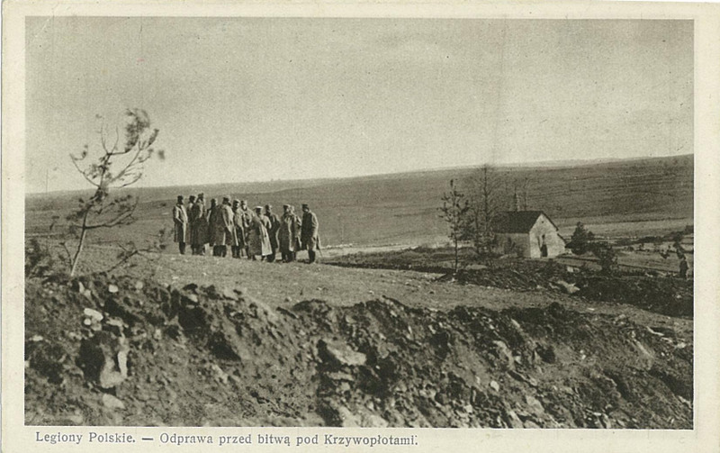 18.11.1914 - Zakończyła się bitwa pod Krzywopłotami, w której polscy legioniści (wśród nich liczni ochotnicy z powiatu rzeszowskiego) powstrzymali ofensywę rosyjską. Józef Piłsudski określił walki jako „krzywopłockie, legionowe Termopile”.