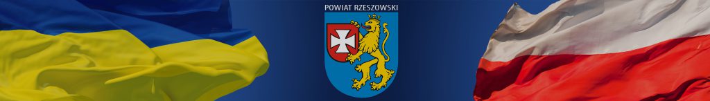 flaga Polski, Ukrainy i herb powiatu