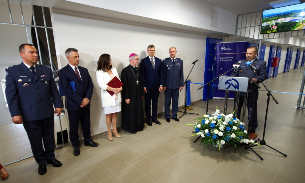 Uroczyste otwarcie nowego pawilonu mieszkalnego Zakładu Karnego w Rzeszowie