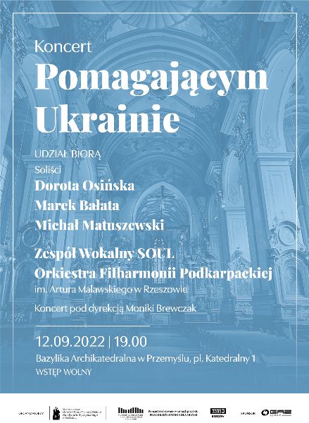 Koncert „Pomagającym Ukrainie” - plakat