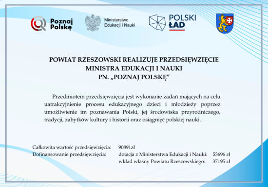 Rusza nowy projekt w Powiecie Rzeszowskim