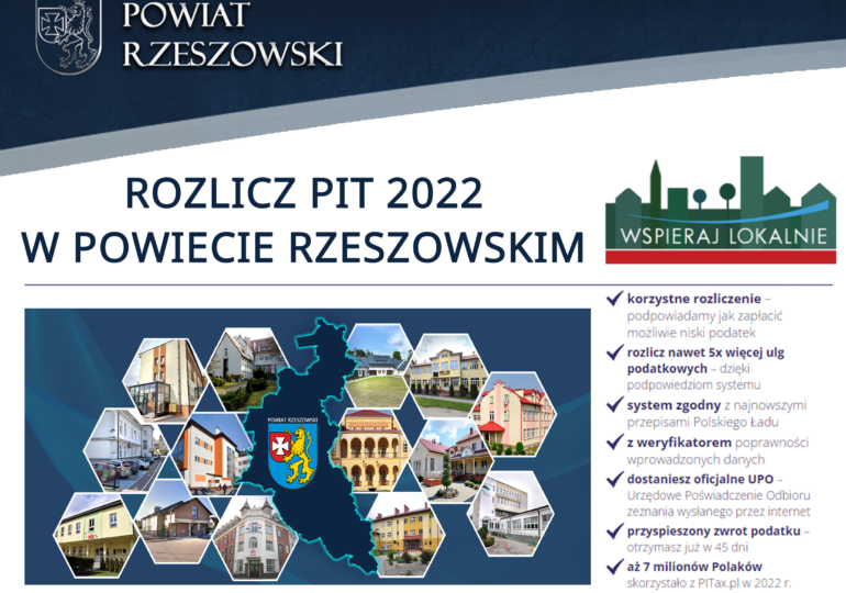 Rozlicz PIT 2022 w powiecie rzeszowskim