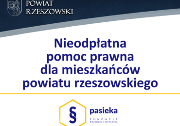 Nieodpłatna pomoc prawna dla mieszkańców powiatu rzeszowskiego