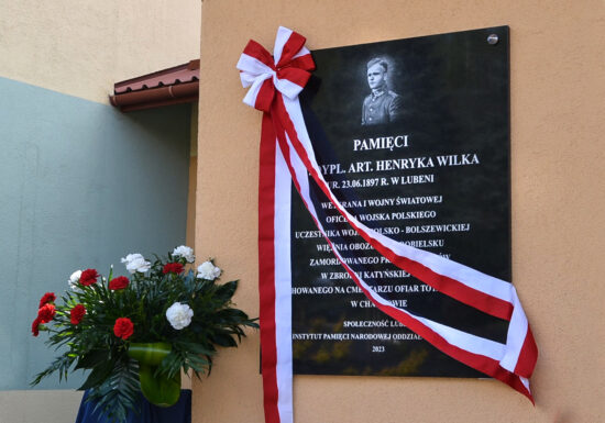 Wspomnienie Henryka Wilka – lubeńskiego żołnierza, który poległ na katyńskiej ziemi