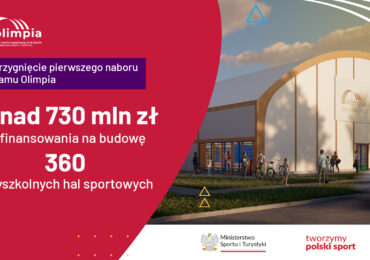 Ogłoszenie wyników pierwszego naboru do Programu budowy przyszkolnych hal OLIMPIA