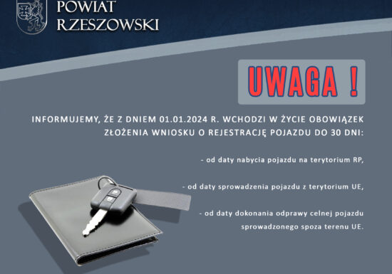 ZMIANA ZASAD DOT. ZGŁASZANIA ZBYCIA I NABYCIA POJAZDÓW, REJESTRACJI POJAZDÓW ORAZ NAKŁADANIA KAR PIENIĘŻNYCH W TYCH SPRAWACH