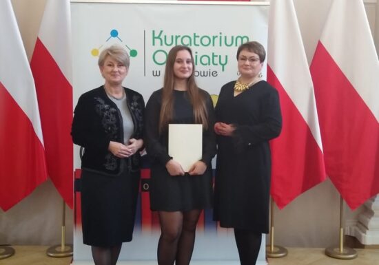 Stypendium Prezesa Rady Ministrów dla uczennicy Zespołu Szkół Zawodowych im. Kardynała Stefana Wyszyńskiego w Dynowie