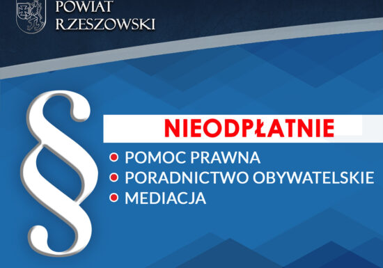 Nieodpłatna pomoc prawna dla mieszkańców powiatu rzeszowskiego