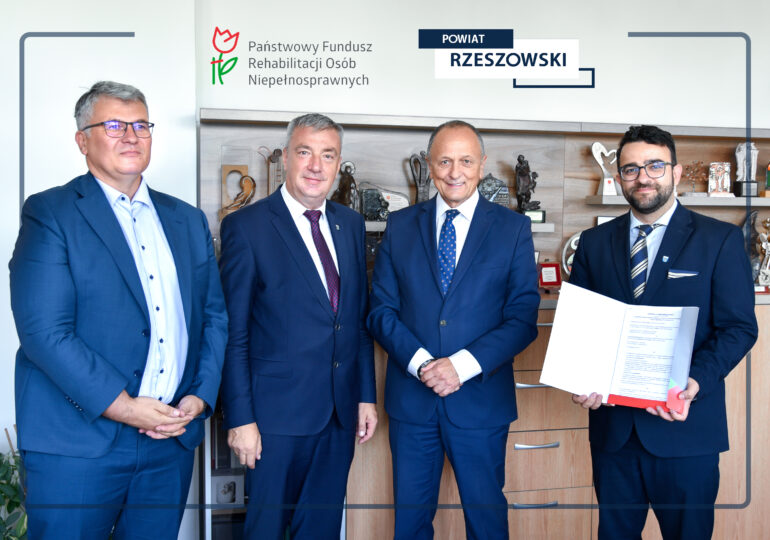 Nowe projekty wsparcia osób z niepełnosprawnościami w Powiecie Rzeszowskim