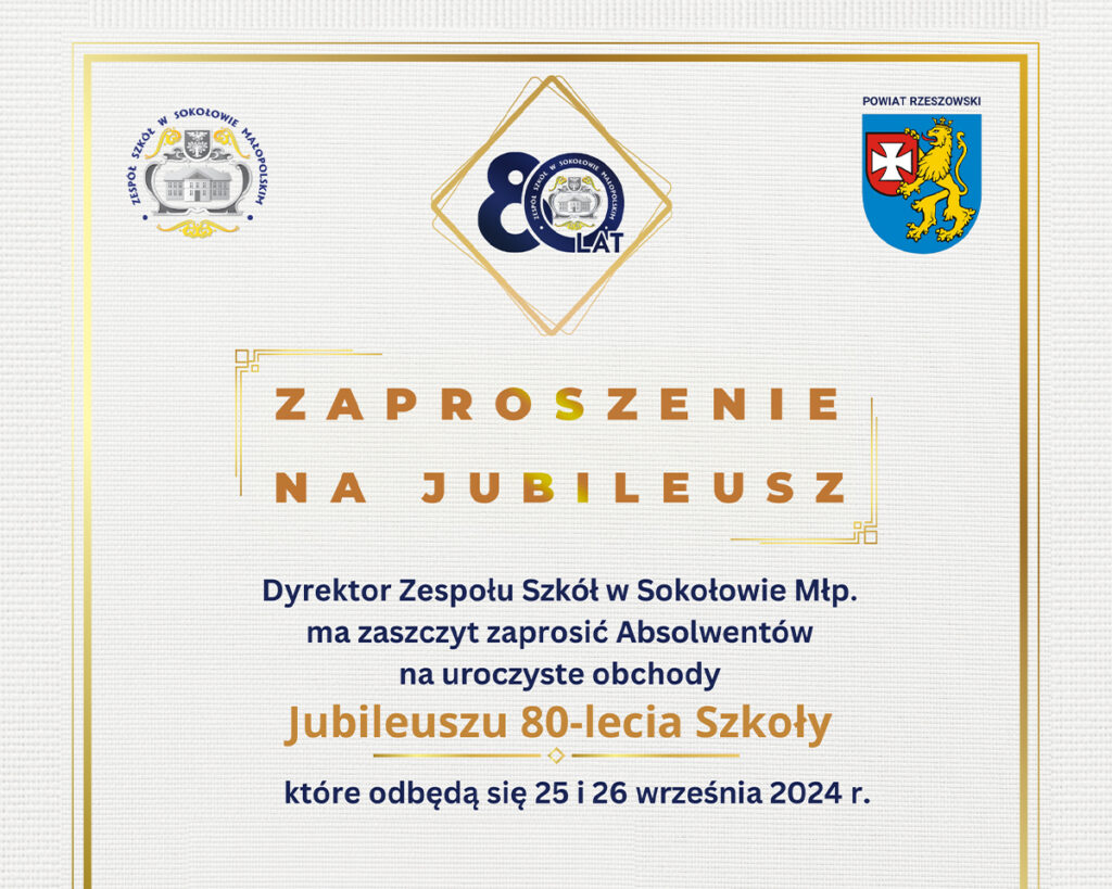 80 lecie Zespołu Szkół w Sokołowie Młp