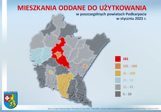 W styczniu najwięcej nowych mieszkań oddano w powiecie rzeszowskim!