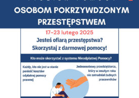 Rusza Tydzień Pomocy Osobom Pokrzywdzonym Przestępstwem