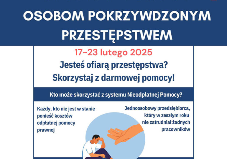 Rusza Tydzień Pomocy Osobom Pokrzywdzonym Przestępstwem