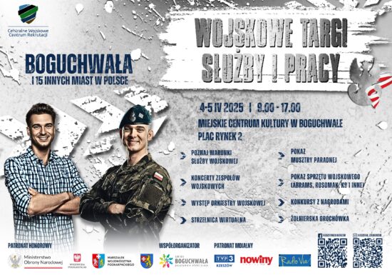 CZOŁGI, WYRZUTNIE RAKIETOWE, TRANSPORTERY OPANCERZONE, BROŃ STRZELECKA, STRZELNICA WIRTUALNA, ORKIESTRA WOJSKOWA ORAZ WOJSKOWA GROCHÓWKA - 4 i 5 KWIETNIA BOGUCHWAŁA RYNEK!