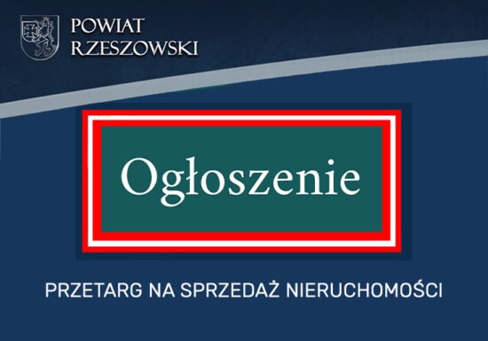 Ogłoszenie o przetargu na działkę