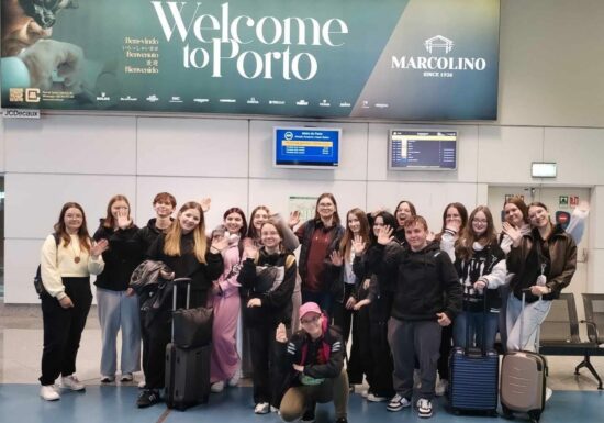 Uczniowie Zespołu Szkół Techniczno-Weterynaryjnych w Portugalii