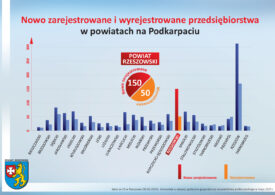 Kolejny miesiąc w statystykach – Powiat Rzeszowski na czele najbardziej przedsiębiorczych powiatów Podkarpacia