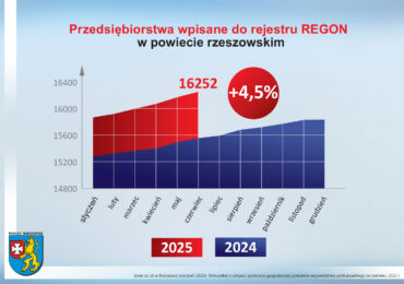 Przedsiębiorczość rośnie - powiat rzeszowski z mocnym wynikiem