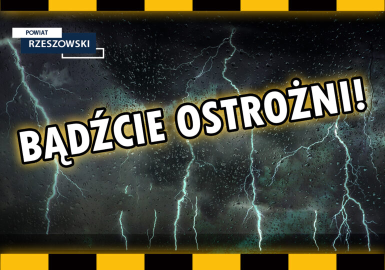 Burze i intensywne opady deszczu w Powiecie Rzeszowskim