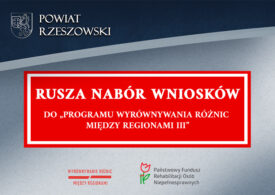 Rusza nabór wniosków do „Programu wyrównywania różnic między regionami III” na rok 2026 w Powiecie Rzeszowskim