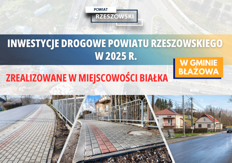 Inwestycje drogowe Powiatu Rzeszowskiego - podsumowanie 2025 roku część II
