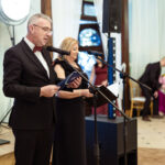 Studniówka maturzystów dynowskiego LO w historycznych wnętrzach Zamku w Dubiecku