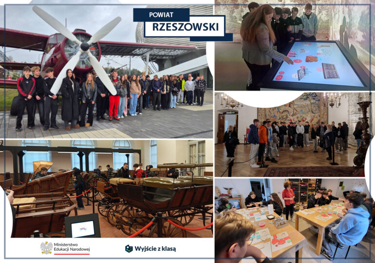 Szkoły prowadzone przez Powiat Rzeszowski uczestniczyły w&nbsp;przedsięwzięciu „Wyjście z klasą”