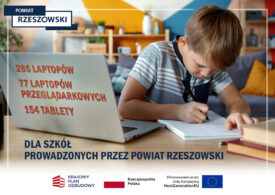 Ponad 500 nowych urządzeń dla szkół prowadzonych przez Powiat Rzeszowski