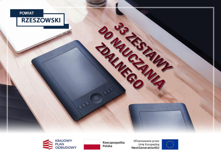 Zestawy do zdalnego nauczania otrzymane w ramach KPO