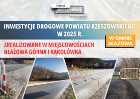 Inwestycje drogowe Powiatu Rzeszowskiego – podsumowanie 2025 roku, część III