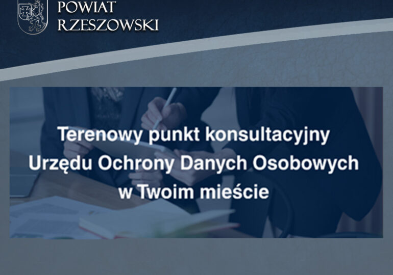 Zapraszamy mieszkańców Powiatu Rzeszowskiego do osobistego kontaktu z pracownikami UODO