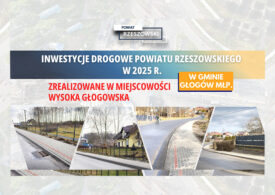 Powiatowe inwestycje drogowe w Wysokiej Głogowskiej