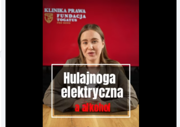 Hulajnoga elektryczna a alkohol